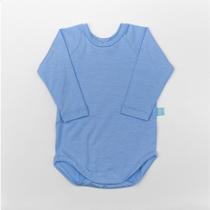 Body Manga Longa Modal Extensível Frozen Azul Concuca