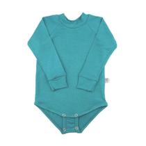 Body Manga Longa Modal Extensível Verde Concuca