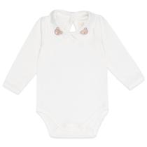 Body Manga Longa na Cor Off White Mini & Co 0300.1268 Body Manga Longa na Cor Off White Mini & Co 0300.1268