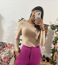 Body manga longa Nude Body manga longa Nude