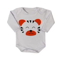 Body Manga Longa para Bebê Menino Desenho em Silk 100% Suedine Body Manga Longa para Bebê Menino Desenho em Silk 100% Suedine