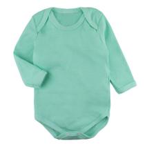 Body Manga Longa Roupas De Bebê Varias Cores 100% Algodão