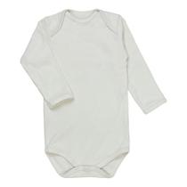 Body Manga Longa Suedine Bege - Ideal para Bebês de 12 a 24m