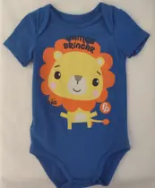 Body Masculino Fisher-Price Zig Zig Zaa Malwee Kids - confeccionado em 85% algodão
