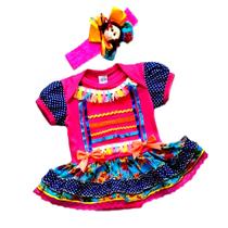 Body Matutinha Franja Bebê - Festa Junina