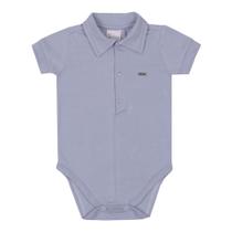 Body Meia Manga Gola Polo Azul Denim 12421 TAM M - Paraíso (12013)