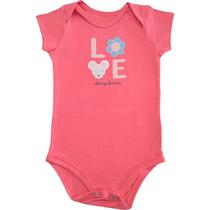 Body Menina de Cotton Manga Curta Love Brandili Baby