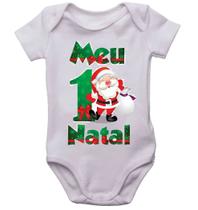 Body meu 1º natal bodi bori bebê neném papai noel infantil