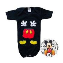 Body Mickey Mouse Temáticos Infantil Personagens Mesversario Fantasia
