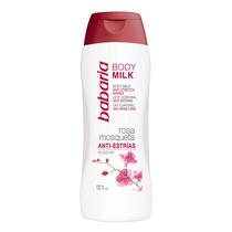 Body Milk Babaria Anti Stretch Marks 490 ml com óleo de amêndoa doce