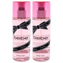 Body Mist Bebe Silver para mulheres, 250 ml, pacote com 2