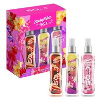 Body Mist Set Então... Baunilha, veludo vermelho, flor de cerejeira