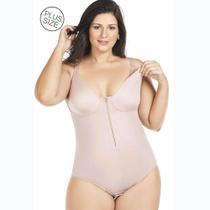 Body Modelador Amamentação com Zíper Cetinete Mondress 305RE Plus Size