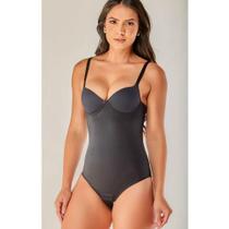 Body Modelador Cetinete Vi Lingerie 1601 Com Bojo