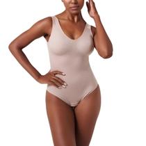 Body Modelador Com Busto Moldado Tecido Duplo S/Bojo 350923 Body Modelador Com Busto Moldado Tecido Duplo S/Bojo 350923