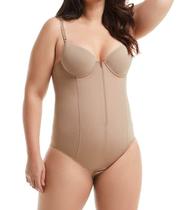 Body Modelador com Zíper Alta Compressão Mondress 755RE Plus Size