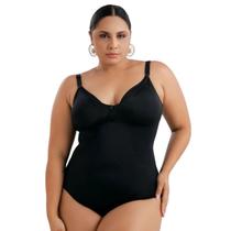 Body Modelador Gestantes Cinta Plus Size de Média Compressão Sem Bojo Bodi p/ Pós Parto Cirúrgico
