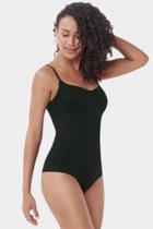 Body Modelador Invisível Sem Costura Preto - Zee Rucci