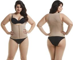 Body Modelador Plus Size Cinta Modeladora Compressão Sem Bojo Compressão Reduz Medidas 930RE Body Modelador Plus Size Cinta Modeladora Compressão Sem Bojo Compressão Reduz Medidas 930RE