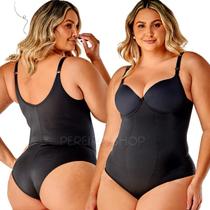 Body Modelador Plus Size Média Forte Compressão Com Bojo 351601 Body Modelador Plus Size Média Forte Compressão Com Bojo 351601