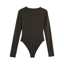 Body Modelador Preto De Manga Longa Para Mulheres HXAO Lingerie De Uma Peça Com Tanga Primavera Body Modelador Preto De Manga Longa Para Mulheres HXAO Lingerie De Uma Peça Com Tanga Primavera