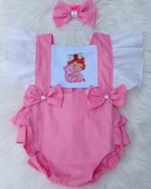 Body Moranguinho baby é ideal para looks de Mesversário, aniversário e smash the cake.