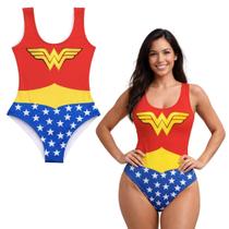 Body Mulher Maravilha Adulto Fantasia Carnaval Feminino