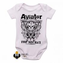 body nenê criança roupa bebê Aviator Top Secret