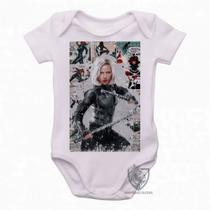 body nenê criança roupa bebê Black Widow body nenê criança roupa bebê Black Widow