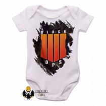body nenê criança roupa bebê Call of Duty Black Ops