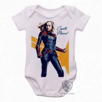 body nenê criança roupa bebê Capitã Marvel Carol Danvers body nenê criança roupa bebê Capitã Marvel Carol Danvers