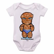 body nenê criança roupa bebê Coisa Quarteto Fantástico
