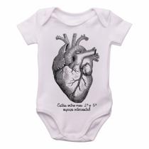 body nenê criança roupa bebê Coração Intercostal