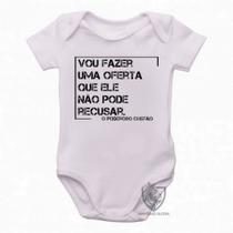 body nenê criança roupa bebê Frase Poderoso Chefão