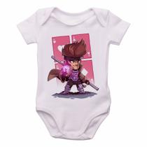 body nenê criança roupa bebê Gambit xmen body nenê criança roupa bebê Gambit xmen