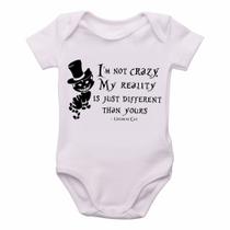 body nenê criança roupa bebê Gato de Cheshire I'm not crazy