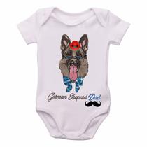 body nenê criança roupa bebê German Sheperd Dad body nenê criança roupa bebê German Sheperd Dad
