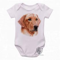 body nenê criança roupa bebê Golden Retriever face