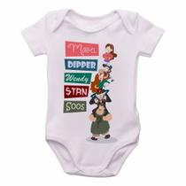 body nenê criança roupa bebê Gravity Falls pilha nomes