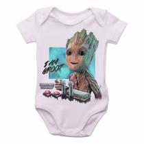 body nenê criança roupa bebê Groot controle body nenê criança roupa bebê Groot controle