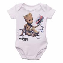 body nenê criança roupa bebê Groot fita