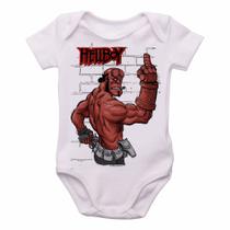 body nenê criança roupa bebê HellBoy dedo body nenê criança roupa bebê HellBoy dedo