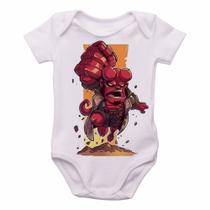 body nenê criança roupa bebê Hellboy body nenê criança roupa bebê Hellboy