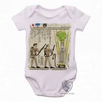 body nenê criança roupa bebê Hieróglifos Caça Fantasmas body nenê criança roupa bebê Hieróglifos Caça Fantasmas