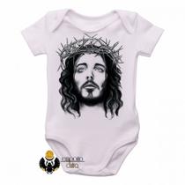 body nenê criança roupa bebê Jesus coroa espinhos body nenê criança roupa bebê Jesus coroa espinhos