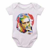 body nenê criança roupa bebê Kurt Cobain nirvana body nenê criança roupa bebê Kurt Cobain nirvana