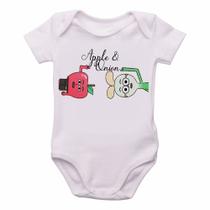 body nenê criança roupa bebê Maçã e Cebola body nenê criança roupa bebê Maçã e Cebola