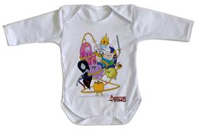 body nenê criança roupa bebê manga longa Adventure Time body nenê criança roupa bebê manga longa Adventure Time