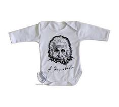 body nenê criança roupa bebê manga longa Albert Einstein rosto body nenê criança roupa bebê manga longa Albert Einstein rosto