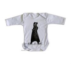body nenê criança roupa bebê manga longa Blade Wesley Snipes body nenê criança roupa bebê manga longa Blade Wesley Snipes
